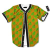 St. Patrick's Day Cute Clover Print Baseball Jersey-grizzshop