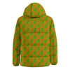 St. Patrick's Day Cute Clover Print Down Jacket-grizzshop