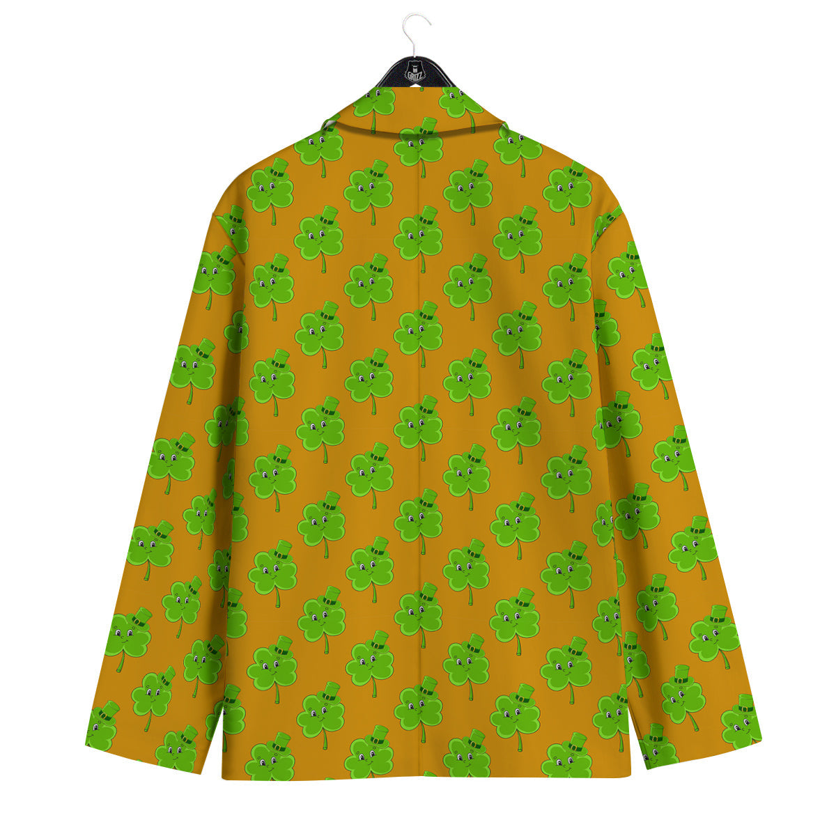 St. Patrick's Day Cute Clover Print Men's Sport Coat-grizzshop