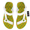 St. Patrick's Day Cute Clover Print White Open Toe Sandals-grizzshop