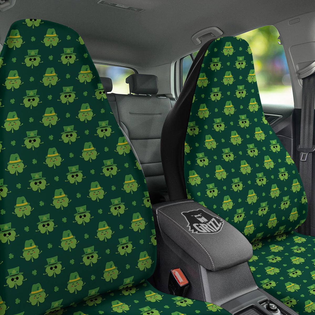 St. Patrick's Day Cute Print Pattern Car Seat Covers-grizzshop