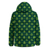 St. Patrick's Day Cute Print Pattern Down Jacket-grizzshop