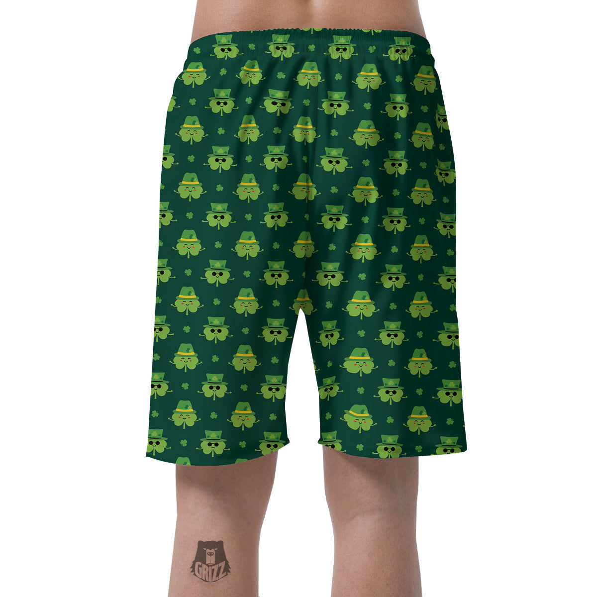 St. Patrick's Day Cute Print Pattern Men's Shorts-grizzshop