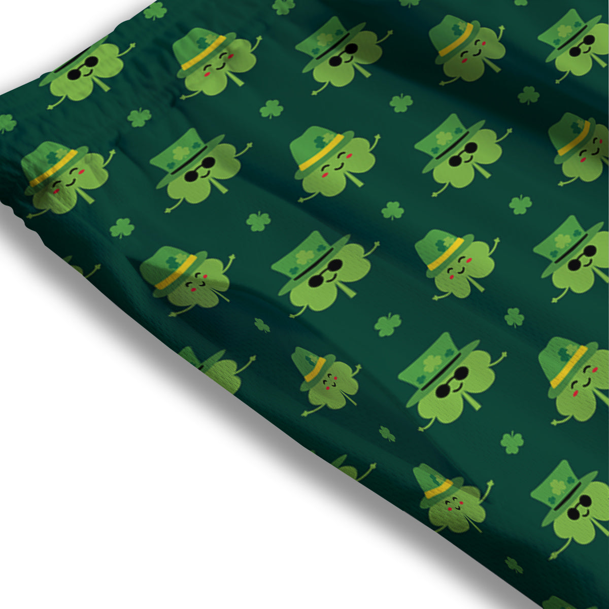 St. Patrick's Day Cute Print Pattern Mesh Shorts