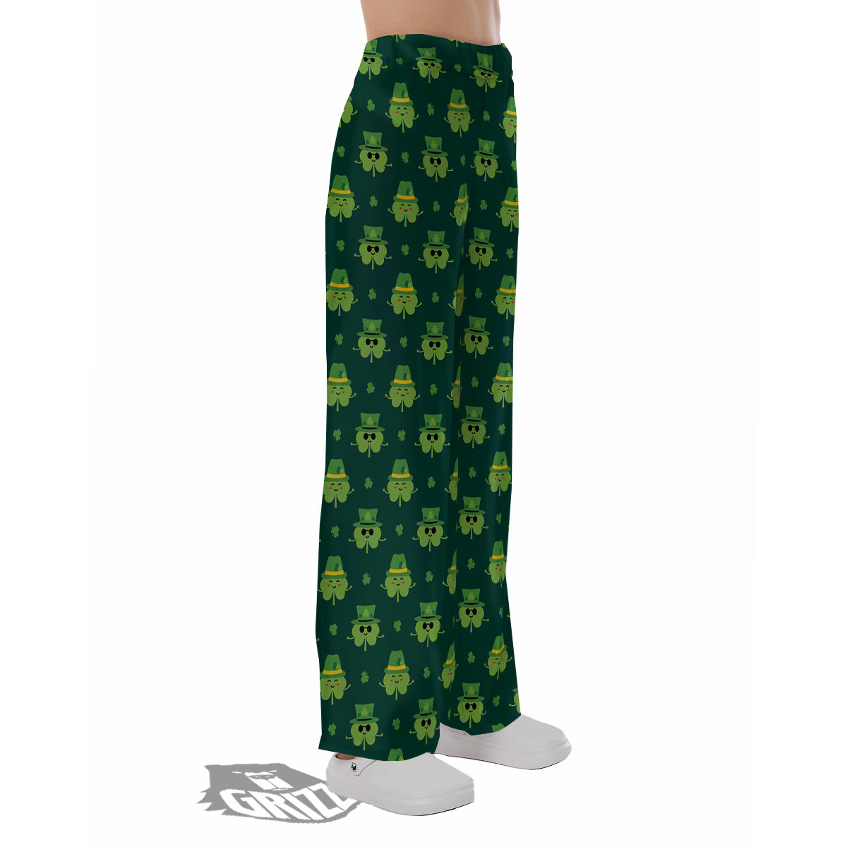 St. Patrick's Day Cute Print Pattern Pajama Pants-grizzshop