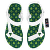 St. Patrick's Day Cute Print Pattern White Open Toe Sandals-grizzshop