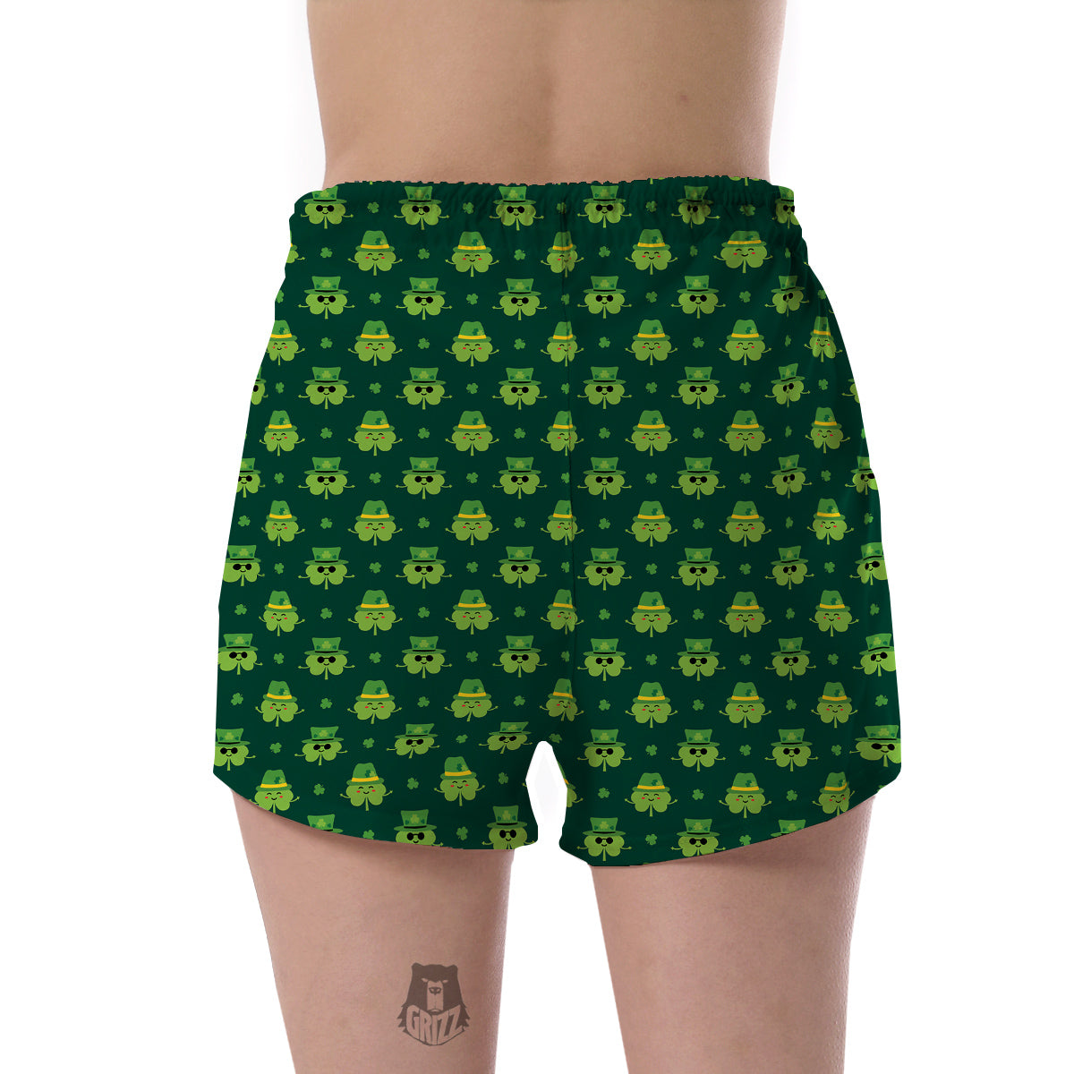 St. Patrick's Day Cute Print Pattern Women's Shorts-grizzshop