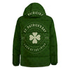 St. Patrick's Day Four Leaf Clover Print Down Jacket-grizzshop