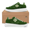 St. Patrick's Day Four Leaf Clover Print Platform Shoes-grizzshop