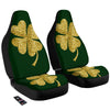 St. Patrick's Day Gold Clover Print Car Seat Covers-grizzshop