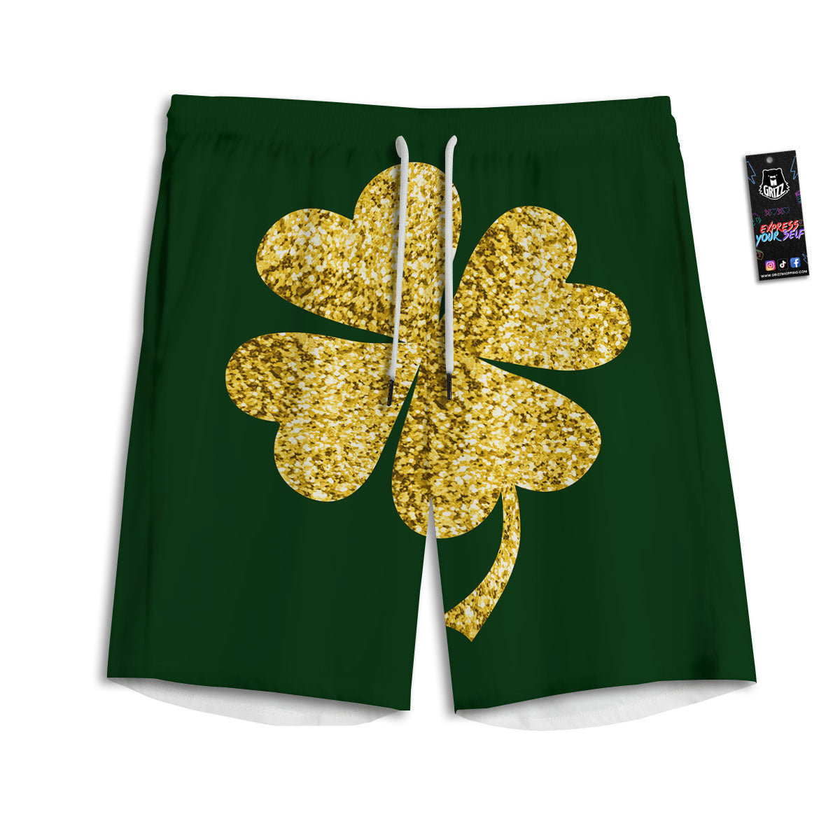 Striped Mango Fruit Print Pattern Men's Athletic Shorts