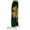 St. Patrick's Day Gold Clover Print Pajama Pants-grizzshop