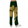 St. Patrick's Day Gold Clover Print Pajama Pants-grizzshop