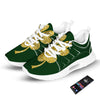 St. Patrick's Day Gold Clover Print Tennis Shoes-grizzshop