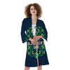 St. Patrick's Day Green Clover Print Kimono-grizzshop