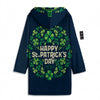 St. Patrick's Day Green Clover Print Men's Windbreaker Jacket-grizzshop