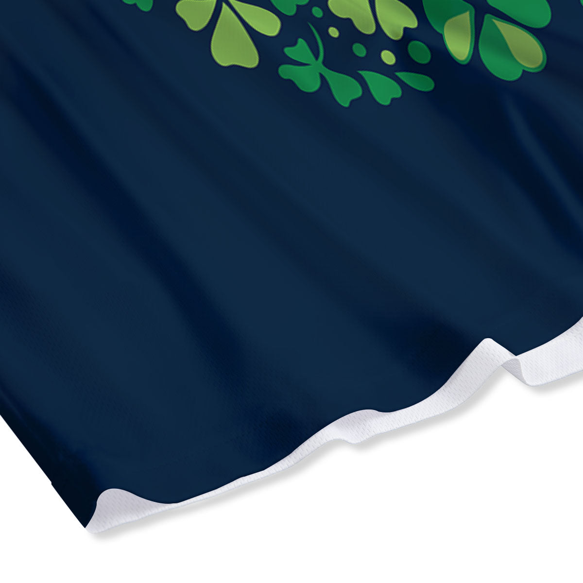 St. Patrick's Day Green Clover Print Mesh Shorts