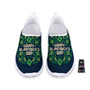 St. Patrick's Day Green Clover Print Nurse Shoes-grizzshop