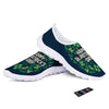 St. Patrick's Day Green Clover Print Nurse Shoes-grizzshop