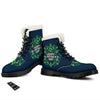 St. Patrick's Day Green Clover Print Winter Boots-grizzshop