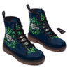 St. Patrick's Day Green Clover Print Work Boots-grizzshop