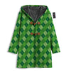 St. Patrick's Day Green Plaid Print Men's Windbreaker Jacket-grizzshop