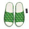 St. Patrick's Day Green Plaid Print Sandals-grizzshop