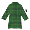 St. Patrick's Day Green Tartan Print Bathrobe-grizzshop