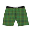 St. Patrick's Day Green Tartan Print Boxer Briefs-grizzshop