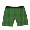 St. Patrick's Day Green Tartan Print Boxer Briefs-grizzshop