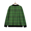 St. Patrick's Day Green Tartan Print Cardigan-grizzshop