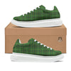 St. Patrick's Day Green Tartan Print Platform Shoes-grizzshop