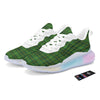 St. Patrick's Day Green Tartan Print Running Sneakers-grizzshop