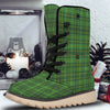 St. Patrick's Day Green Tartan Print Snow Boots-grizzshop