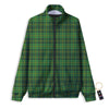 St. Patrick's Day Green Tartan Print Track Jacket-grizzshop