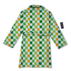 St. Patrick's Day Irish Checkered Print Bathrobe-grizzshop