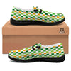 St. Patrick's Day Irish Checkered Print Black Loafers-grizzshop