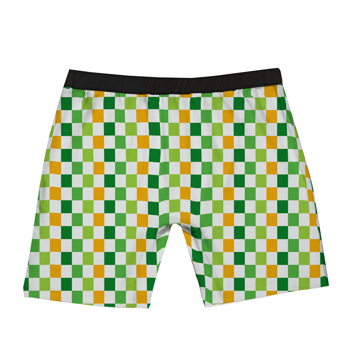 St. Patrick's Day Irish Checkered Print Boxer Briefs-grizzshop