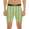 St. Patrick's Day Irish Checkered Print Boxer Briefs-grizzshop