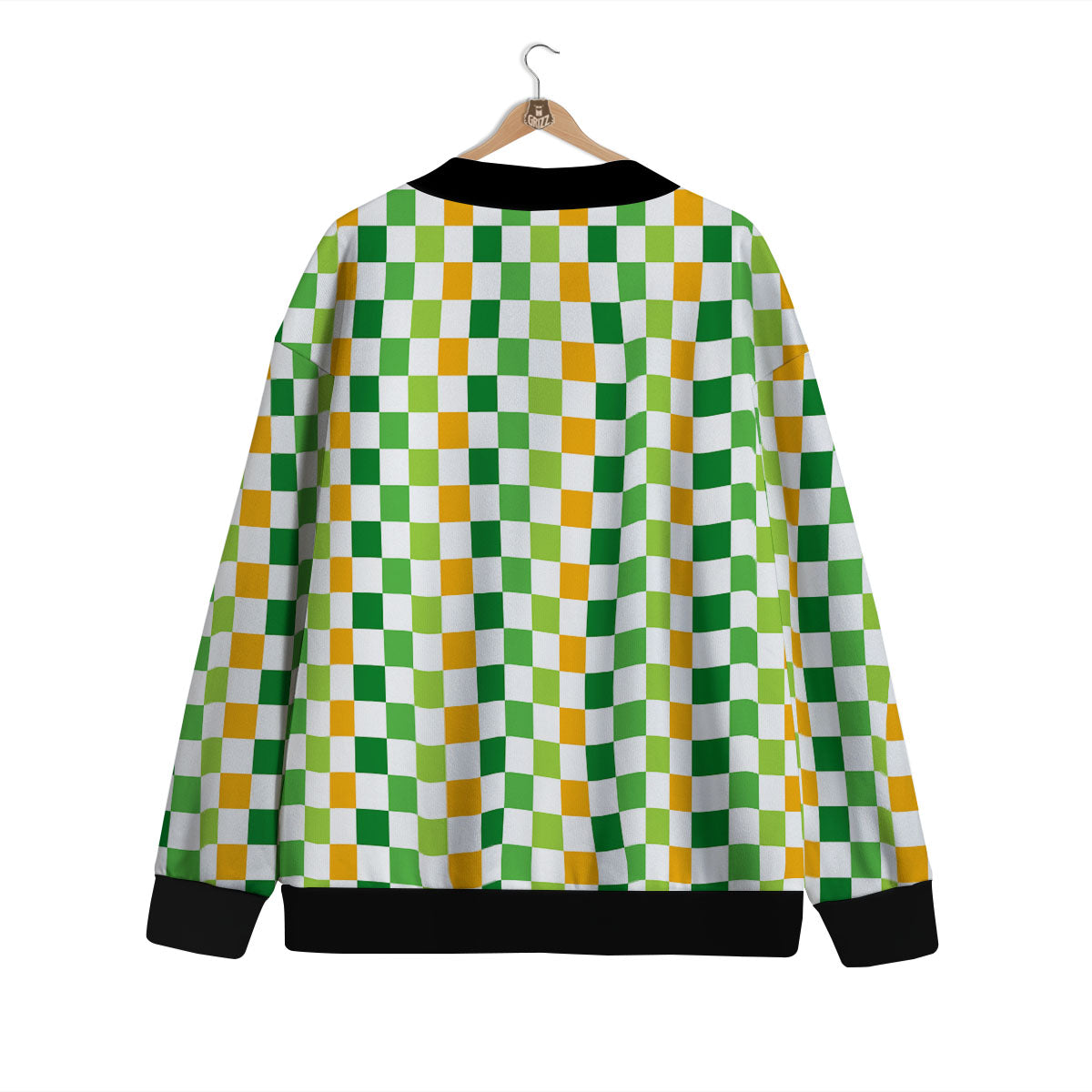 St. Patrick's Day Irish Checkered Print Cardigan-grizzshop