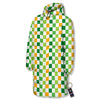 St. Patrick's Day Irish Checkered Print Long Down Jacket-grizzshop