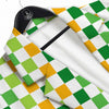 St. Patrick's Day Irish Checkered Print Men's Sport Coat-grizzshop