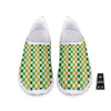 St. Patrick's Day Irish Checkered Print Nurse Shoes-grizzshop