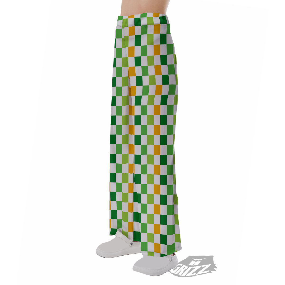 St. Patrick's Day Irish Checkered Print Pajama Pants-grizzshop