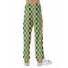 St. Patrick's Day Irish Checkered Print Pajama Pants-grizzshop