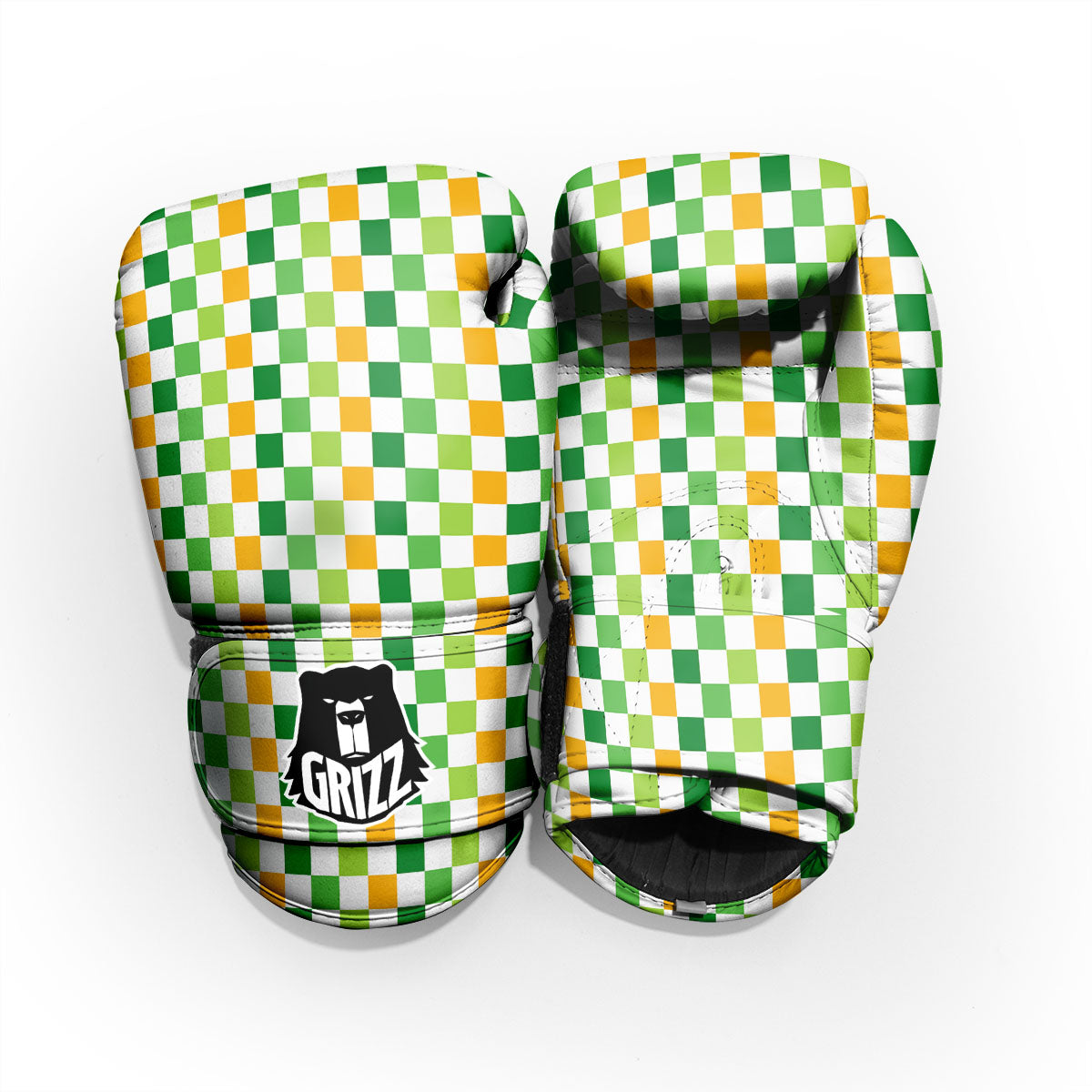 St. Patrick's Day Irish Checkered Print Pro Boxing Glove