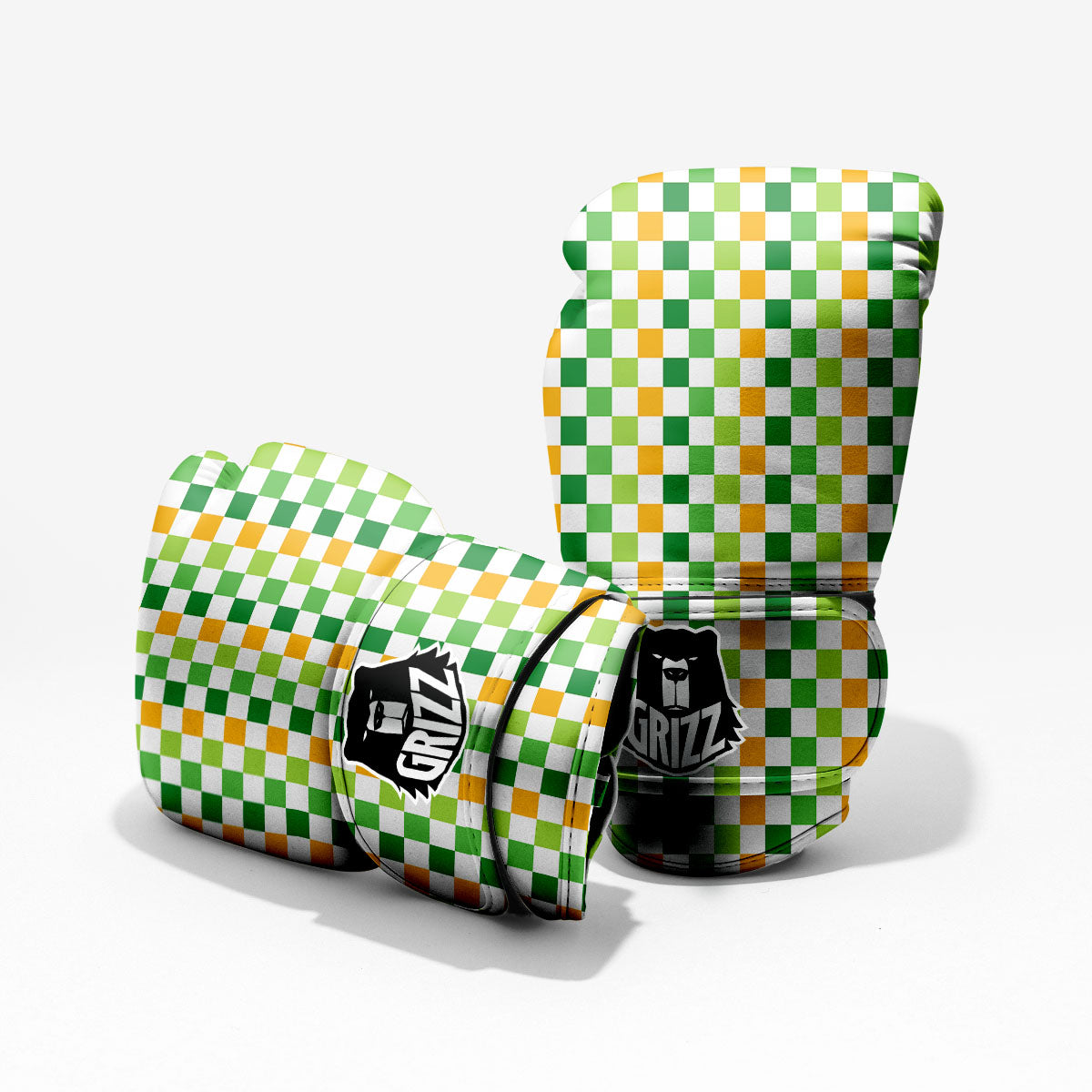 St. Patrick's Day Irish Checkered Print Pro Boxing Glove