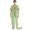 St. Patrick's Day Irish Checkered Print Women's Pajamas Set-grizzshop