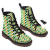 St. Patrick's Day Irish Checkered Print Work Boots-grizzshop