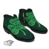 St. Patrick's Day Irish Clover Print Ankle Boots-grizzshop